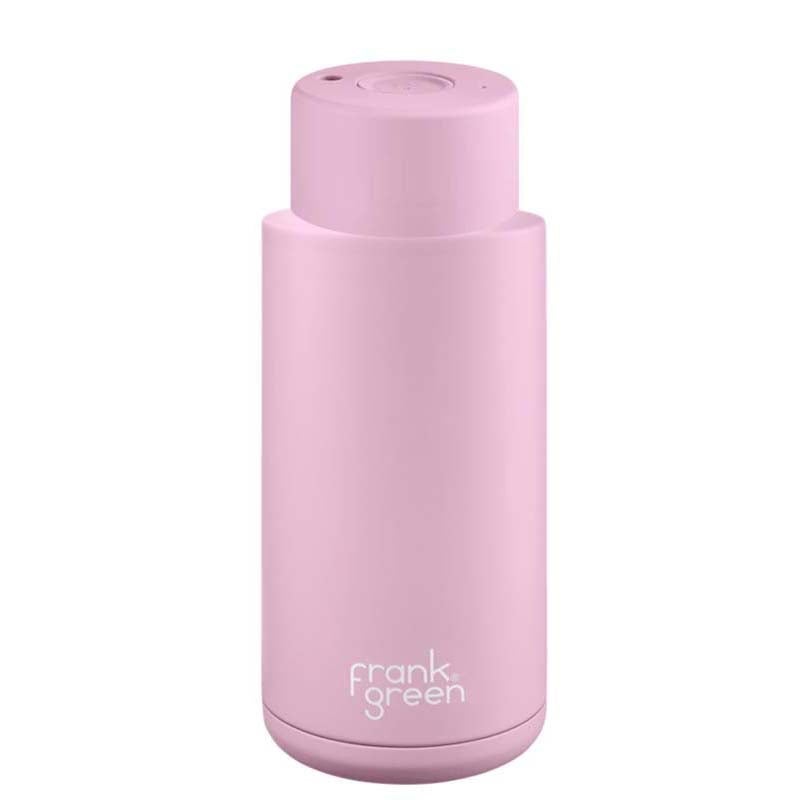 Frank Green 34oz Drink Bottle Straw Lid Lilac Haze Floral Love, a