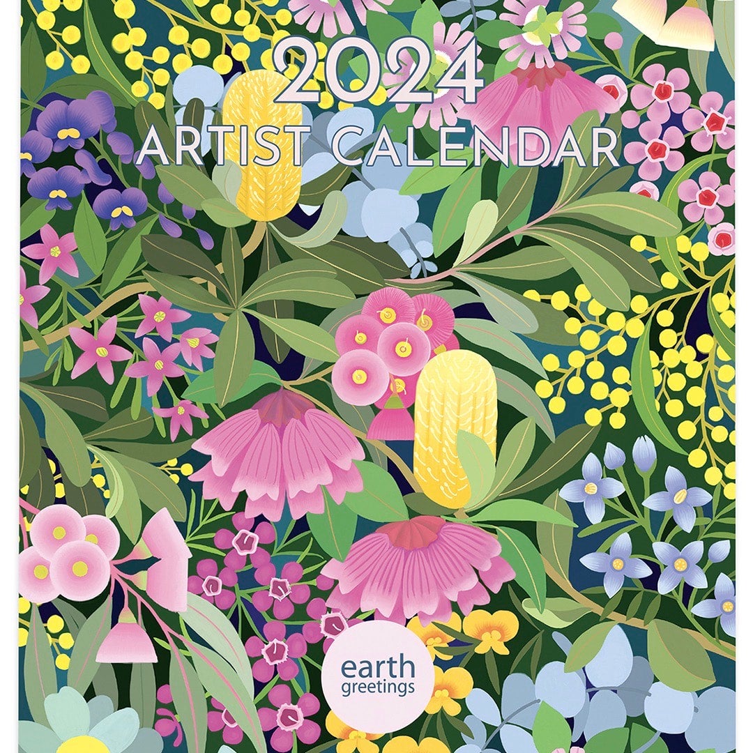 2024 Artist Calendar Earth Greetings Floral Love, a beautiful